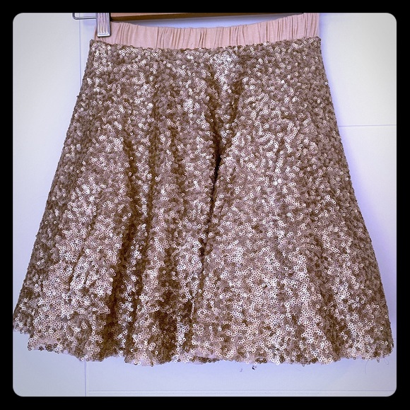 Gold Sequin skirt
